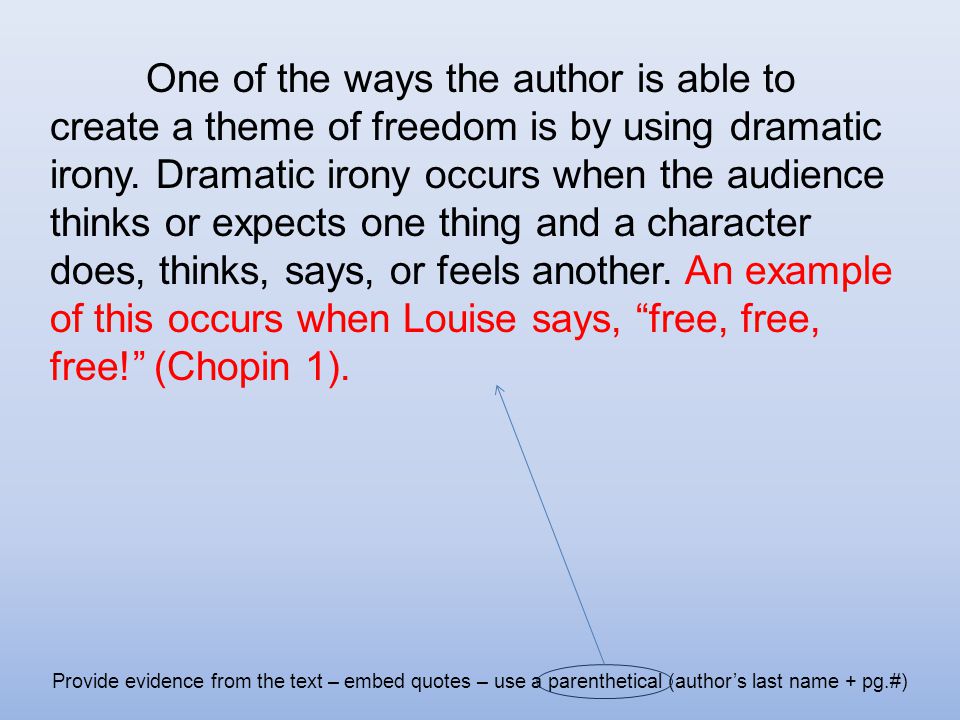 The story of an hour irony analysis